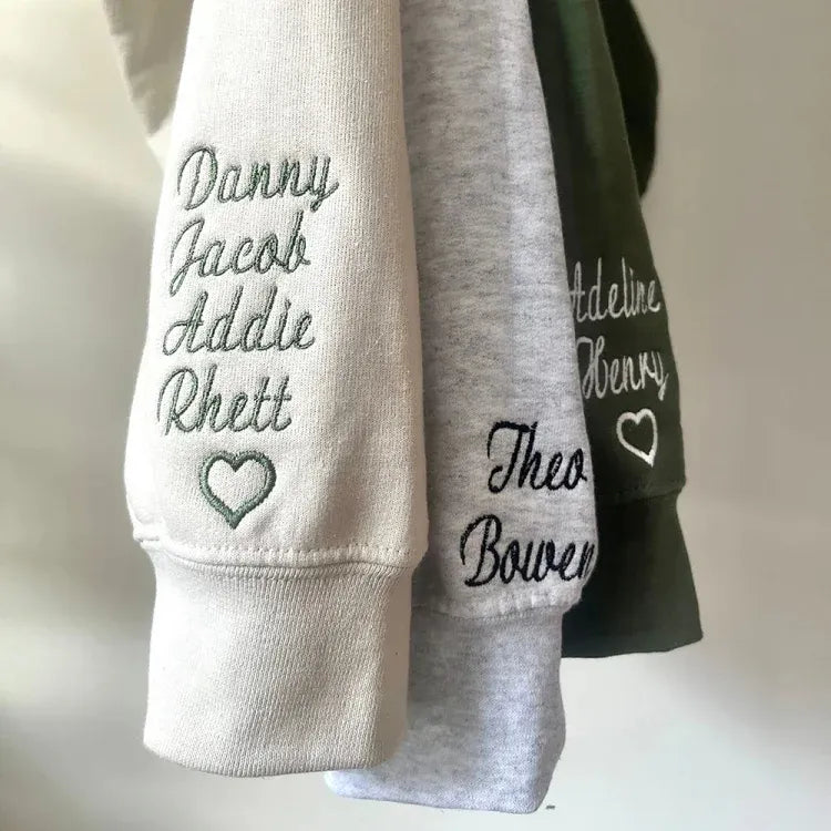 Individuelles besticktes Sweatshirt für die Mutter