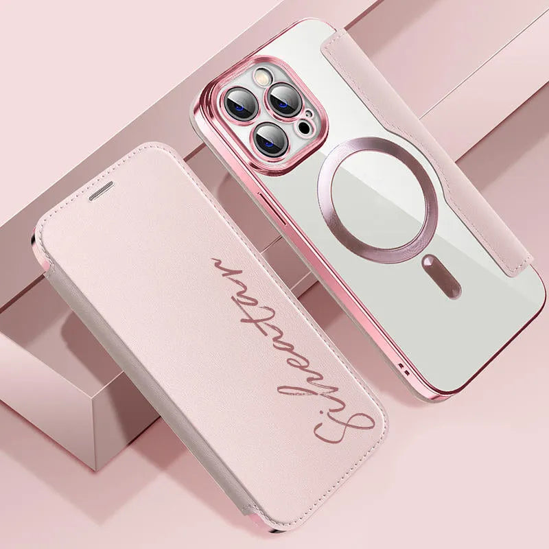 Flip in pelle personalizzato
