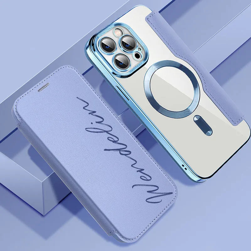 Flip in pelle personalizzato