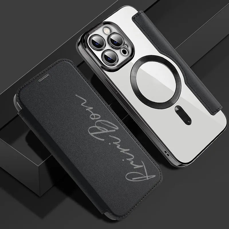 Flip in pelle personalizzato