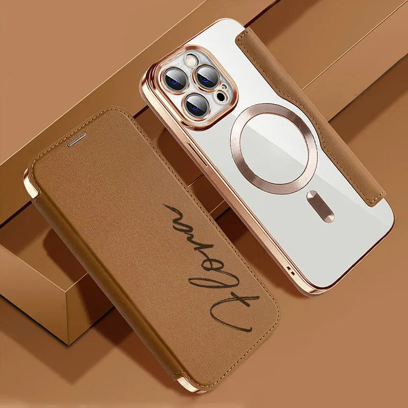 Flip in pelle personalizzato