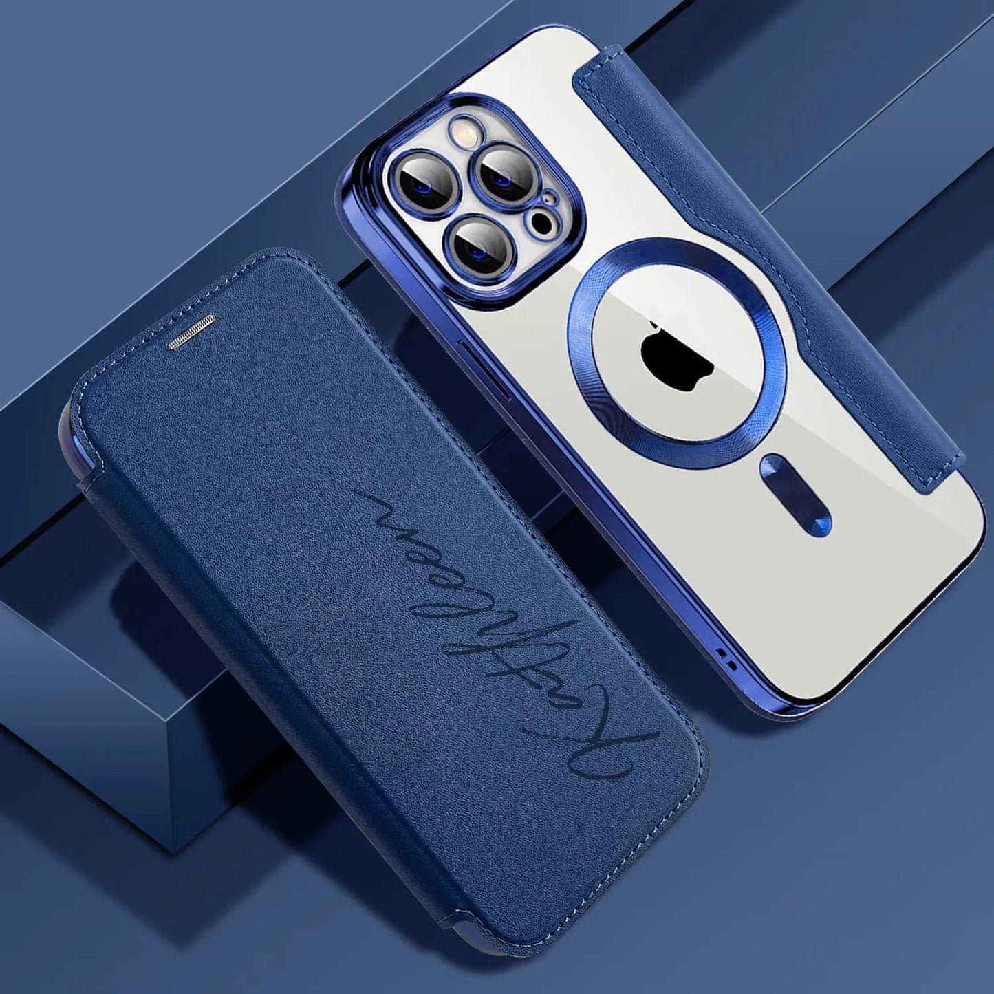 Flip in pelle personalizzato