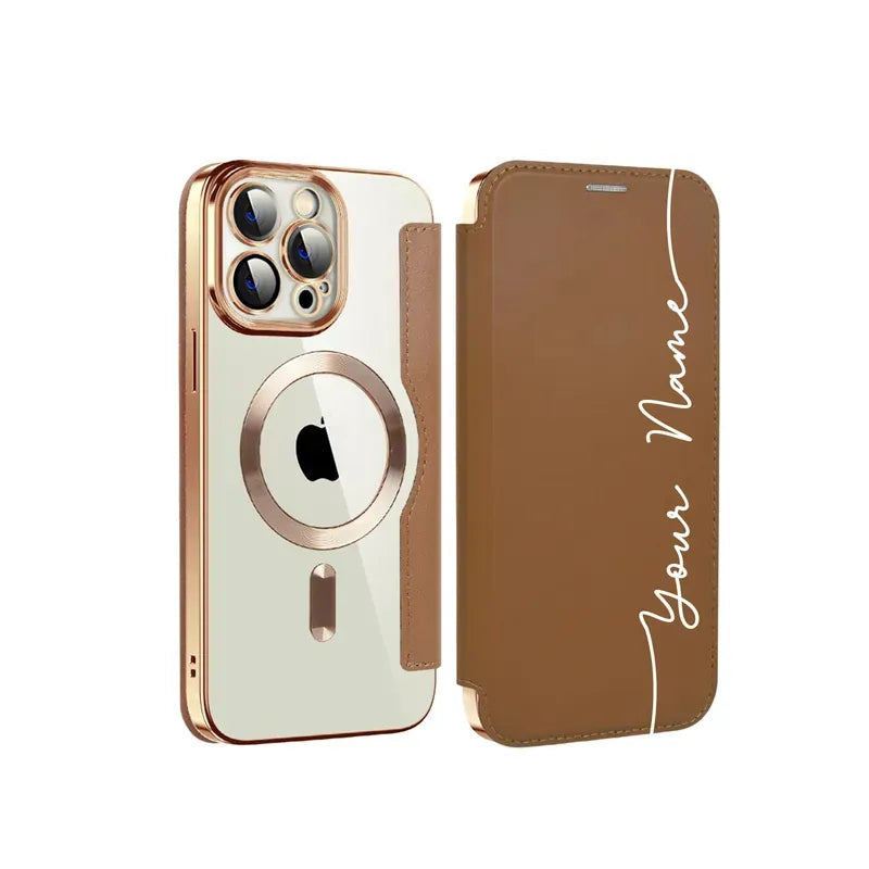 Flip in pelle personalizzato
