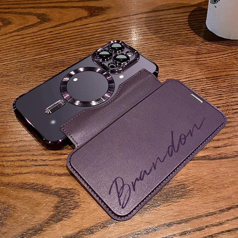 Flip in pelle personalizzato