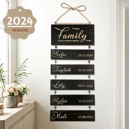 Personalisierte Grandkids Hanging Decor Zeichen