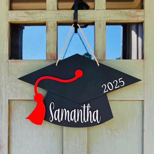 Personalisierte Graduierung Türhänger 2025 Graduierung Geschenk