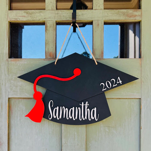 Personalisierte Graduierung Türhänger 2025 Graduierung Geschenk