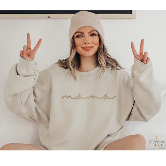 Individuelles besticktes Sweatshirt für die Mutter