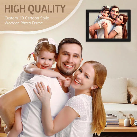 Cornice per foto in legno in stile 3D - Trasforma i tuoi ricordi in arte!