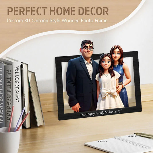Cornice per foto in legno in stile 3D - Trasforma i tuoi ricordi in arte!