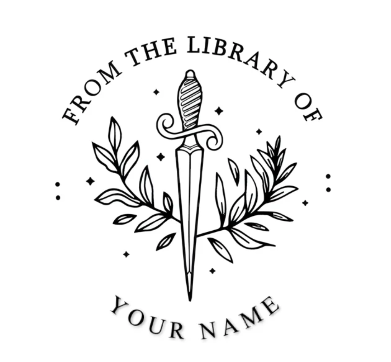 Individueller Buchstempel