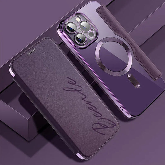 Flip in pelle personalizzato
